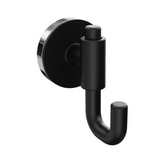Крючок для ванной Fora Lord одинарный на шуруп металл черный (FOR-LORD054BL) - фото 4