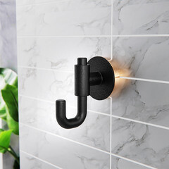 Крючок для ванной Fora Lord одинарный на шуруп металл черный (FOR-LORD054BL) - фото 3