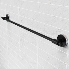 Полотенцедержатель Fora Lord 500 мм на шуруп нержавеющая сталь черный (FOR-LORD002BL) - фото 2