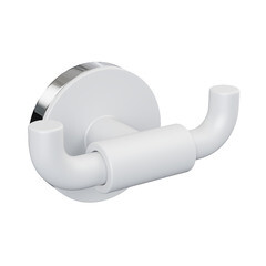 Крючок для ванной Fora Lord двойной на шуруп металл белый (FOR-LORD053WT) - фото 4