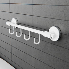 Вешалка для ванной Fora Lord 4 крючка на шуруп металл белый (FOR-LORD004WT) - фото 2