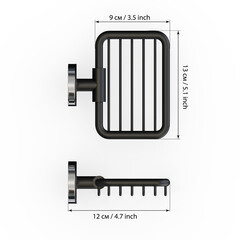 Мыльница для ванной Fora Lord с держателем сталь белая (FOR-Lord040WT) - фото 5