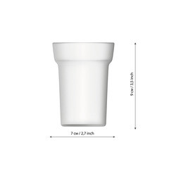 Стакан для ванной Fora Long настольный стекло прозрачный (L029) - фото 4