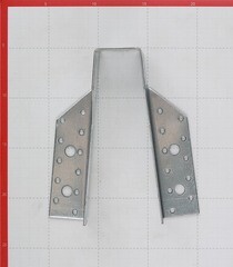 Опора бруса раскрытая оцинкованная 170х76х40х2 мм - фото 3