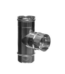 Изображение товара Тройник 90° х d150 мм на расширителе зеркальный без изоляции AISI 304