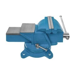 Тиски слесарные поворотные с наковальней 100 мм