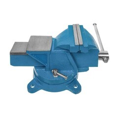 Тиски слесарные поворотные с наковальней 150 мм