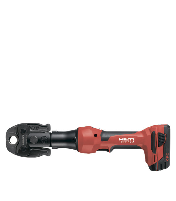 

Инструмент для опрессовки труб аккумуляторный NPR 019 IE-A22, HILTI (без пресс-клещей)