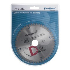 Диск пильный по дереву переходное кольцо 20х22/25,4 мм 230x30x48T