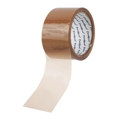 Лента клейкая упаковочная, коричневая, клей - акрил, 48ммх50м, толщина 40мкм, (шт.)