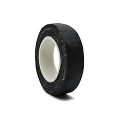 Лента клейкая изоляционная, прорезиненная, х/б, черная, 18ммх6,5м, 80гр, 350мкм, (шт.)