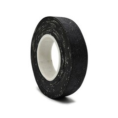 Лента клейкая изоляционная, прорезиненная, х/б, черная, 18ммх10м, 100гр, 350мкм, (шт.)