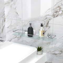 Полка для ванной Fora Long 500х157х65 мм стекло/металл хром (L034*50M/1312) - фото 5