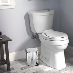 Ведро для мусора Fora с крышкой 3 л металл хром с педалью - фото 2