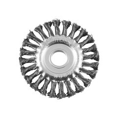 Щетка-крацовка дисковая витая стальная проволока d22,2 мм d200 мм