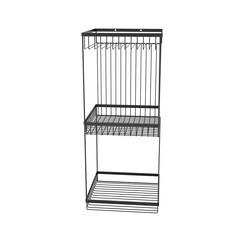 Полка для ванной Fora Connect трехъярусная 520х200х200 мм металл черная (FOR-DIM093B/4440) - фото 3