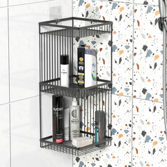 Полка для ванной Fora Connect трехъярусная 520х200х200 мм металл черная (FOR-DIM093B/4440) - фото 2