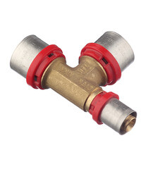 Тройник Tiemme 26(пресс) х 26(пресс) х 16(пресс) - фото 2