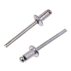 Заклёпки вытяжные, алюминиевые, 4х8мм 50шт., (уп.)