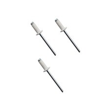 Заклёпки вытяжные, алюминиевые, белые (RAL9003), 4х10мм 50шт., (уп.)