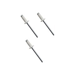 Заклёпки вытяжные, алюминиевые, белые (RAL9003), 4х10мм 50шт., (уп.)