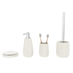 Мыльница для ванной Fora Bricks настольная полирезин бежевая (For-BRK036BE) - фото 4