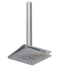 Анкер регулировочный оцинкованный М20 h200 100х100х4 мм - фото 2