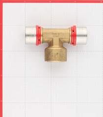 Тройник Tiemme 32(пресс) х 1 ВР(г) х 32(пресс) - фото 2