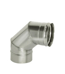 Изображение товара Отвод Дымок 90° х d120 мм без изоляции AISI 439