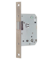 Замок врезной Palladium 470 PN для межкомнатной двери под фиксатор перламутровый никель - фото 1