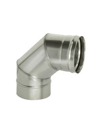 Изображение товара Отвод Дымок 90° х d115 мм без изоляции AISI 439