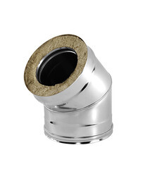 Изображение товара Отвод Вулкан V50R 45° х d150х250 мм с изоляцией AISI 321/304