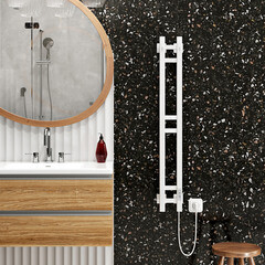 Полотенцесушитель электрический MyFrea MyParma 1200х100 мм 84 Вт с терморегулятором белый - фото 7