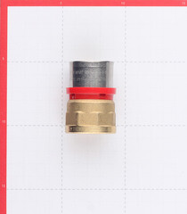 Соединитель прямой Tiemme 32(пресс) х 1 ВР(г) - фото 3