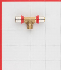 Тройник Tiemme 20(пресс) х 1/2 НР(ш) х 20(пресс) - фото 2