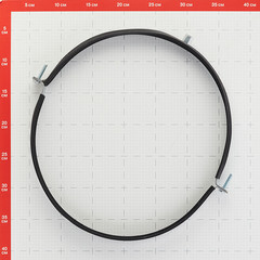 Хомут для круглых воздуховодов d315 мм оцинкованный - фото 3