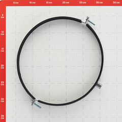 Хомут для круглых воздуховодов d400 мм оцинкованный - фото 3