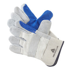 Перчатки кожаные комбинированные Delta Plus DS202 серо-синие 10 (XL) - фото 5