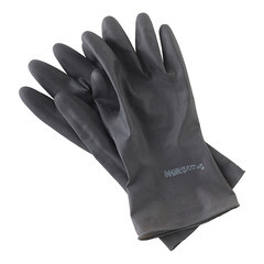 Перчатки резиновые кислотоустойчивые КЩС черные 10 (XL) (1320/1953) - фото 16