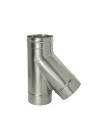 Изображение товара Тройник Дымок 45° х d150 мм без изоляции AISI 439