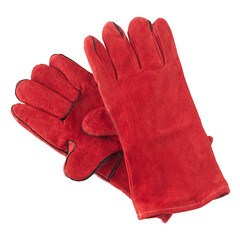 Краги спилковые для сварщика Hesler красные 14 (XL) - фото 2