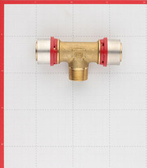 Тройник Tiemme 32(пресс) х 3/4 НР(ш) х 32(пресс) - фото 3