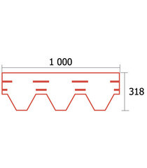 Черепица гибкая Docke Standard Сота зеленая 3 кв.м - фото 2