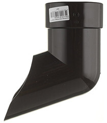 Колено стока Docke Lux пластиковый d100 мм шоколад RAL 8019 - фото 3