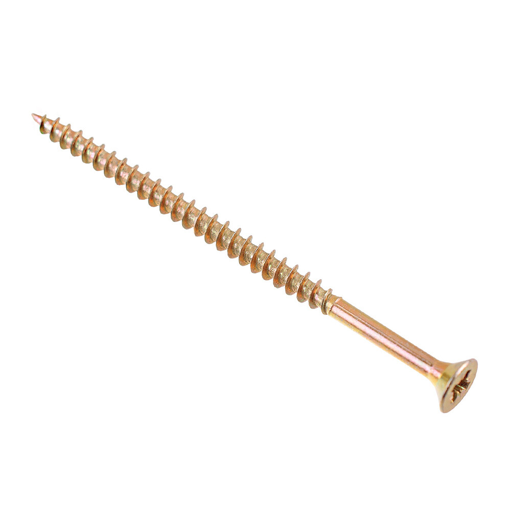 Изображение товара Саморезы универсальные 70x4,0 мм желтые 150 шт. для дерева, металла, кирпича