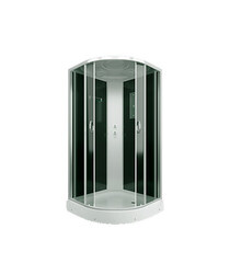 Изображение товара Душевая кабина Erlit ER35 90х90х215 см стекло тонированное 4 мм с низким поддоном полукруг