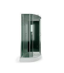 Душевая кабина Erlit ER35 90х90х215 см стекло тонированное 4 мм с низким поддоном полукруг - фото 9