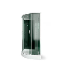 Душевая кабина Erlit ER35 90х90х215 см стекло тонированное 4 мм с низким поддоном полукруг - фото 3