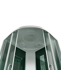 Душевая кабина Erlit ER35 90х90х215 см стекло тонированное 4 мм с низким поддоном полукруг - фото 5