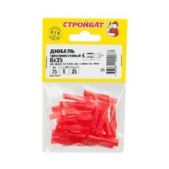 Дюбель трехлепестковый 6х35 мм 25 шт (269761)
